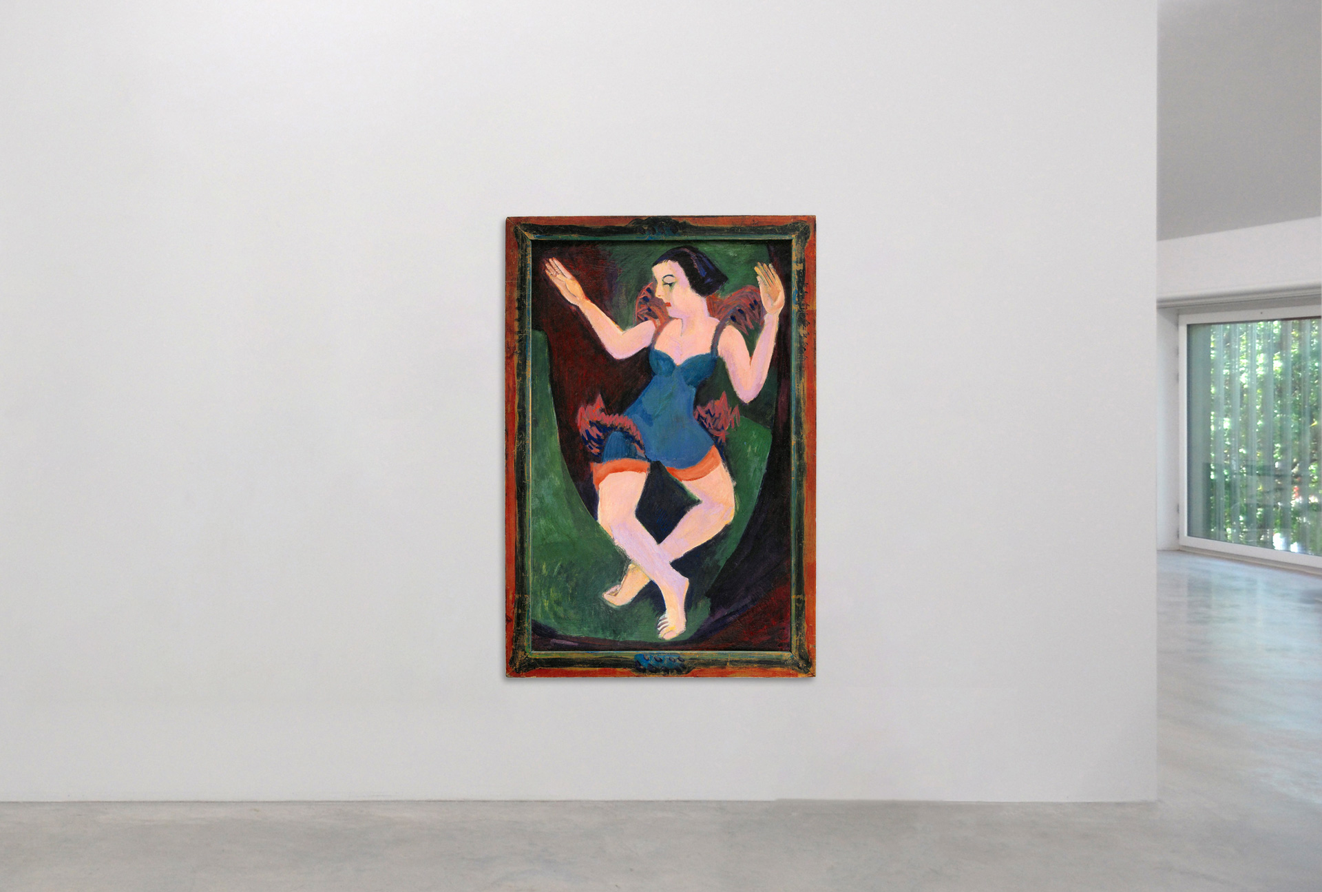 Ernst Ludwig Kirchner, *Tänzerin Nina Hard*, 1921, Oil on canvas, 80 x 126 cm, Horst and Gabriele Siedle Art Collection