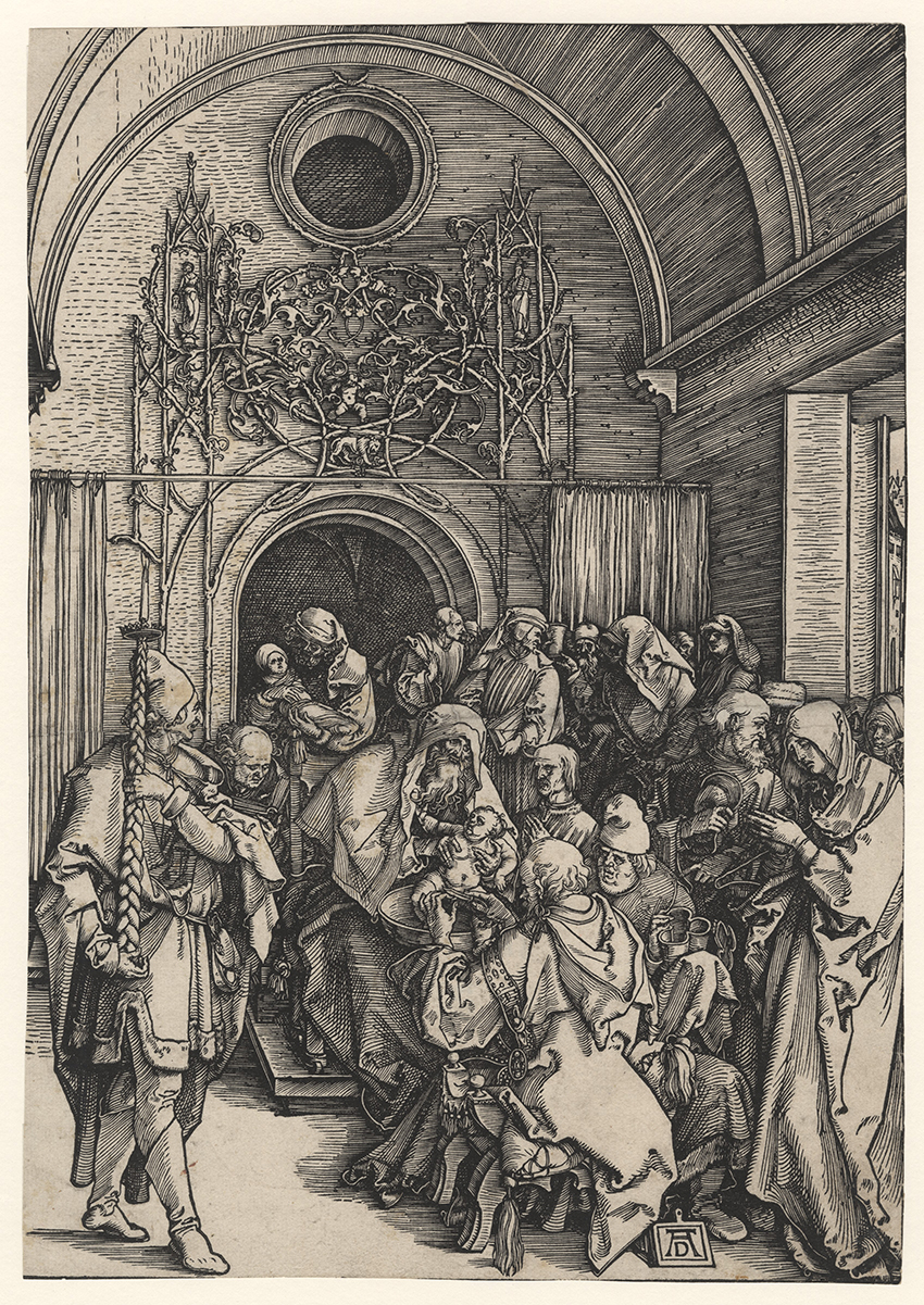 Albrecht Dürer (1471 Nürnberg 1528), *Die Beschneidung Christi*, C. 1504. Holzschnitt. 29,4:20,8 cm.
